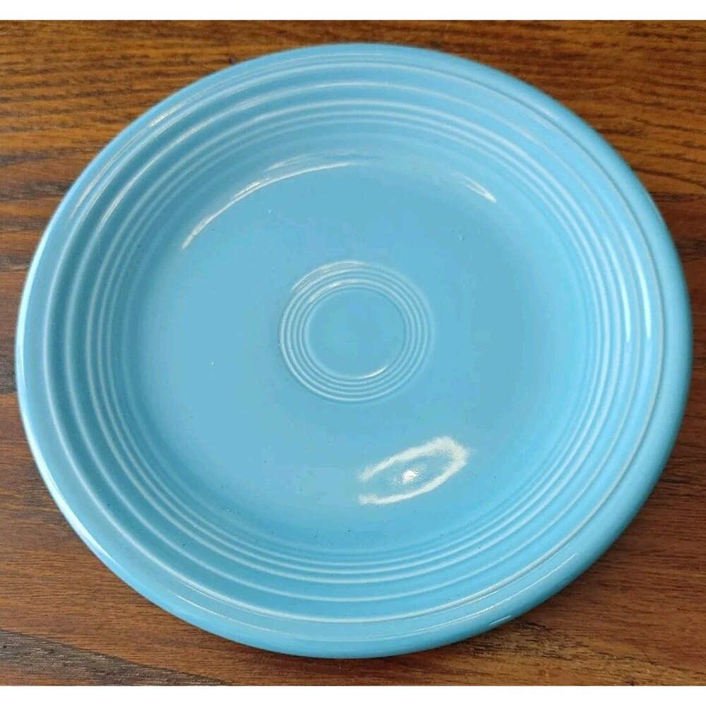 Authentic Fiesta 7" Turquoise Bread Salad Dish Replacement - Quantity Of 1 Dish